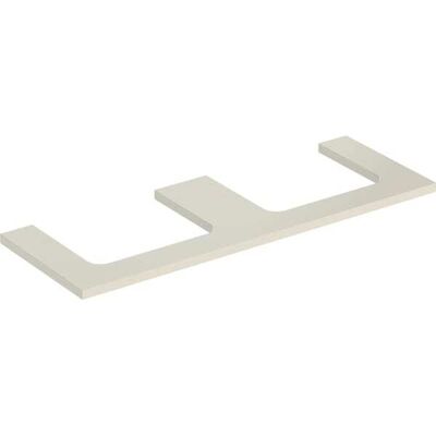 Encimera de lavabo Geberit con doble recorte - 135x3x47cm Encimera de lavabo Geberit con doble recorte - 135x3x47cm