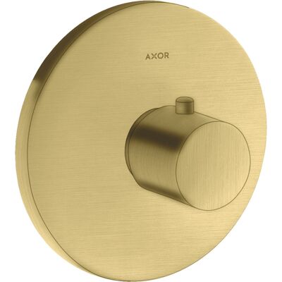 Hansgrohe Axor Uno Termostato - Latón Cepillado - Alta Flujo Hansgrohe Axor Uno Termostato - Latón Cepillado - Alta Flujo