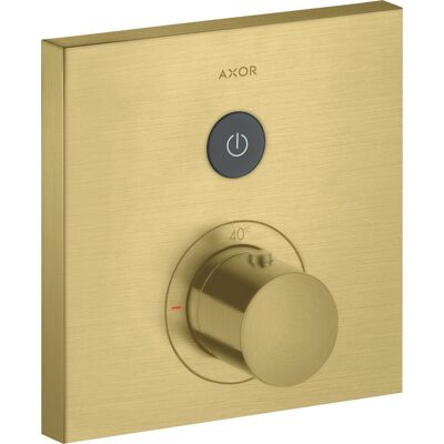 Hansgrohe Axor Starck Showerselect Termostato Cuadrado - Latón Cepillado - Termostato de ducha Hansgrohe Axor Starck Showerselect Termostato Cuadrado - Latón Cepillado - Termostato de ducha