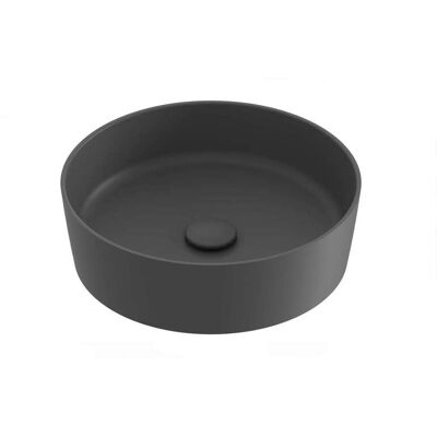 Ravak Uni - Lavabo Sobre Encimera, Diámetro 40 Cm, Sin Rebosadero, Sin Orificio Para Grifería, Color Antracita Xjx03140001 Ravak Uni - Lavabo Sobre Encimera, Diámetro 40 Cm, Sin Rebosadero, Sin Orificio Para Grifería, Color Antracita Xjx03140001