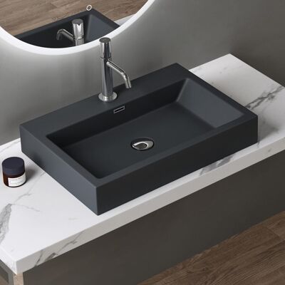 doporro Colossum06 Lavabo de mármol fundido de 60cm - Lavabo suspendido doporro Colossum06 Lavabo de mármol fundido de 60cm - Lavabo suspendido