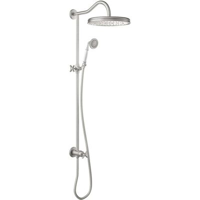 Conjunto de ducha de pared TRES CLASIC acero con rociador Conjunto de ducha de pared TRES CLASIC acero con rociador