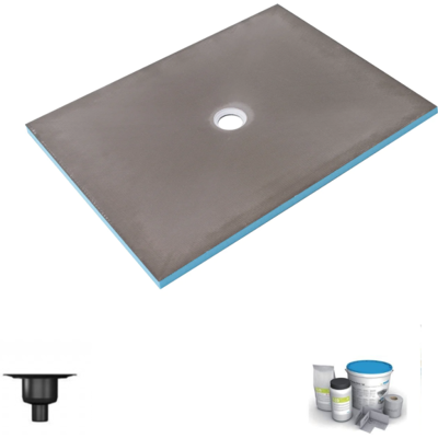 Wedi - Receveur De Douche À Carreler 120 X 90 Fundo Primo Rectangle Écoulement Centré + Bonde Verticale + Kit D'Étanchéité Wedi - Receveur De Douche À Carreler 120 X 90 Fundo Primo Rectangle Écoulement Centré + Bonde Verticale + Kit D'Étanchéité