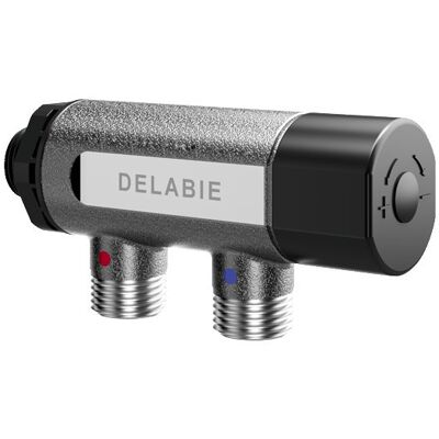 Válvula mezcladora termostática Delabie - Latón, M1/2, 30-60°C Válvula mezcladora termostática Delabie - Latón, M1/2, 30-60°C