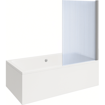 Bañera Rectangular Vitra Neon De 180x80cm + Mampara De Baño Recta Cromada Aurys Raywall Con Perfil Recto + Desagüe Cromado Bañera Rectangular Vitra Neon De 180x80cm + Mampara De Baño Recta Cromada Aurys Raywall Con Perfil Recto + Desagüe Cromado