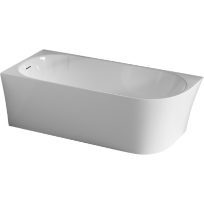 Bañera Independiente De Acrílico Con Sifón, Desagüe Y Rebosadero, Instalación A La Izquierda - 170x78x58cm - Blanco Mate - Nova Corner - Bernstein Bañera Independiente De Acrílico Con Sifón, Desagüe Y Rebosadero, Instalación A La Izquierda - 170x78x58cm - Blanco Mate - Nova Corner - Bernstein