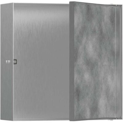 Hansgrohe XtraStoris Rock Nicho de pared - Acero inoxidable 300x300x100mm Hansgrohe XtraStoris Rock Nicho de pared - Acero inoxidable 300x300x100mm