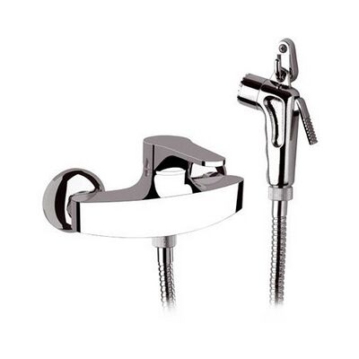 Mezclador de ducha exterior en cromo con cierre - Ducha portátil Mezclador de ducha exterior en cromo con cierre - Ducha portátil
