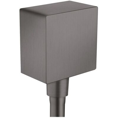 Hansgrohe Modelo 36732340 - Conexión de manguera cuadrada cromo negro cepillado Hansgrohe Modelo 36732340 - Conexión de manguera cuadrada cromo negro cepillado