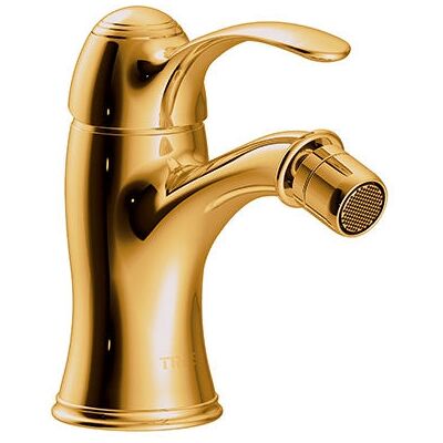 TRES 24212001OR Oro 24K Grifo Monomando para Bidé - Rótula, Flexible, Acabado Oro TRES 24212001OR Oro 24K Grifo Monomando para Bidé - Rótula, Flexible, Acabado Oro
