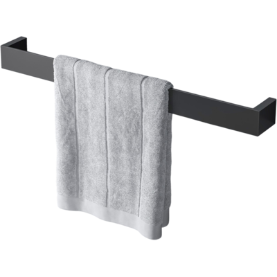 Bernstein - Toallero De Pared En Latón Para Cuarto De Baño - 63x9x5,5cm - Hh60 - Negro Mate Bernstein - Toallero De Pared En Latón Para Cuarto De Baño - 63x9x5,5cm - Hh60 - Negro Mate