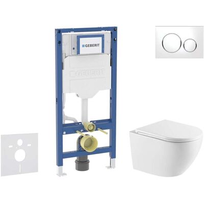 Geberit Duofix - Conjunto De Módulo De Instalación Empotrada,inodoro Oudee Y Asiento Con Cierre Suave, Botón Sigma20, Blanco/cromo Sani11ca31118 Geberit Duofix - Conjunto De Módulo De Instalación Empotrada,inodoro Oudee Y Asiento Con Cierre Suave, Botón Sigma20, Blanco/cromo Sani11ca31118