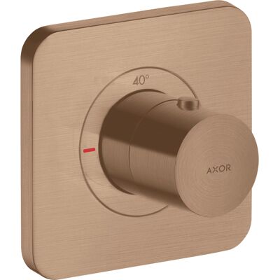 HANS GROHE Axor Citterio Módulo Termostático - Oro Rojo Cepillado - 12x12 - Empotrado HANS GROHE Axor Citterio Módulo Termostático - Oro Rojo Cepillado - 12x12 - Empotrado