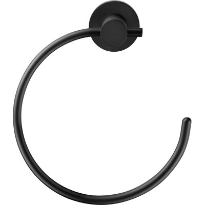 Anillo de toalla Duravit D-Code - Montaje en pared, Giratorio 180°, Negro mate Anillo de toalla Duravit D-Code - Montaje en pared, Giratorio 180°, Negro mate