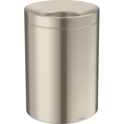 Cubo de basura circular AXOR de HANSGROHE - 5L - Níquel Cepillado Cubo de basura circular AXOR de HANSGROHE - 5L - Níquel Cepillado