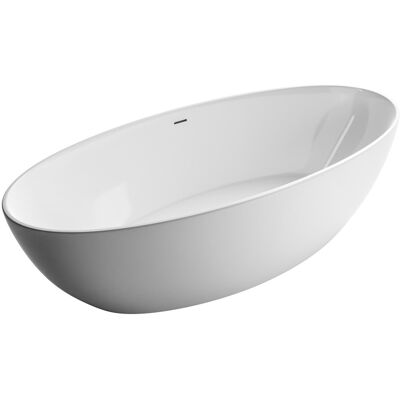 Bañera Exenta Ovalada De Acrílico 186x88x60cm + Desagüe Y Rebosadero - Blanco Brillo - Terra - Bernstein Bañera Exenta Ovalada De Acrílico 186x88x60cm + Desagüe Y Rebosadero - Blanco Brillo - Terra - Bernstein