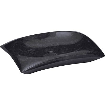 vidaXL - Marble Black - 50x35x10 cm - Lavabo de baño vidaXL - Marble Black - 50x35x10 cm - Lavabo de baño