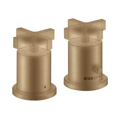 Termostato Axor Citterio de HANSGROHE - 2 orificios, Bronce cepillado - Grifería de bañera Termostato Axor Citterio de HANSGROHE - 2 orificios, Bronce cepillado - Grifería de bañera