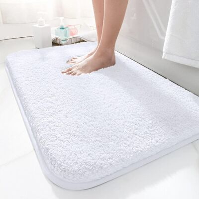 OEM Alfombrilla De Baño De 50 X 80 Cm, Antideslizante, Suave, Absorbente, De Microfibra, Para Baño, Lavable A Máquina, Para Bañera, Ducha E Inodoro, Blanca. OEM Alfombrilla De Baño De 50 X 80 Cm, Antideslizante, Suave, Absorbente, De Microfibra, Para Baño, Lavable A Máquina, Para Bañera, Ducha E Inodoro, Blanca.