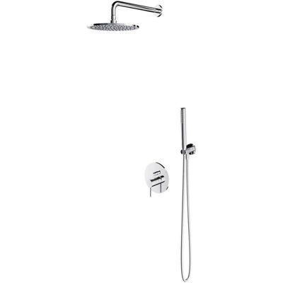 Omnires Y - Conjunto De Ducha Con Grifo Empotrado, Con Cuerpo De Montaje, Diámetro 25 Cm, Cromo Sysy35cr Omnires Y - Conjunto De Ducha Con Grifo Empotrado, Con Cuerpo De Montaje, Diámetro 25 Cm, Cromo Sysy35cr