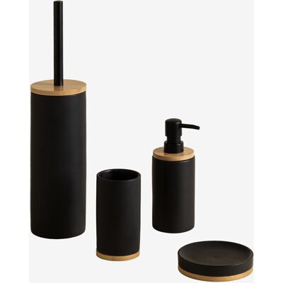 Conjunto de Baño en Bambú Elvan - Negro - Set de Baño Conjunto de Baño en Bambú Elvan - Negro - Set de Baño