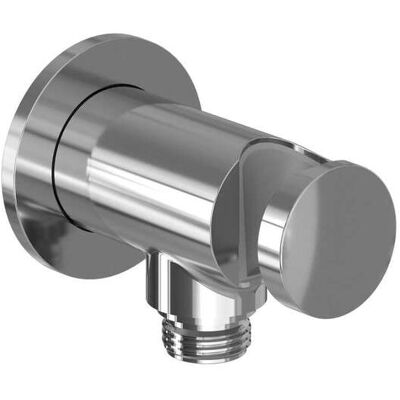 Ravak - Codo De Ducha Con Soporte, Cromo X070562 Ravak - Codo De Ducha Con Soporte, Cromo X070562