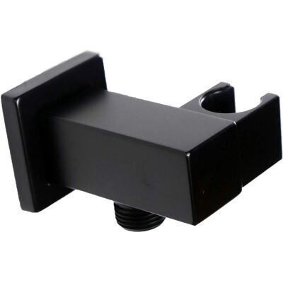 TREETALK Barra Deslizante Para Riel De Ducha Npt De 1/2", Soporte Cuadrado Ajustable Para Ducha De Mano Con Salida De Agua, Accesorio De Unión De Pared, Codo De Suministro Para Cabezal De Ducha, Color Negro. TREETALK Barra Deslizante Para Riel De Ducha Npt De 1/2", Soporte Cuadrado Ajustable Para Ducha De Mano Con Salida De Agua, Accesorio De Unión De Pared, Codo De Suministro Para Cabezal De Ducha, Color Negro.