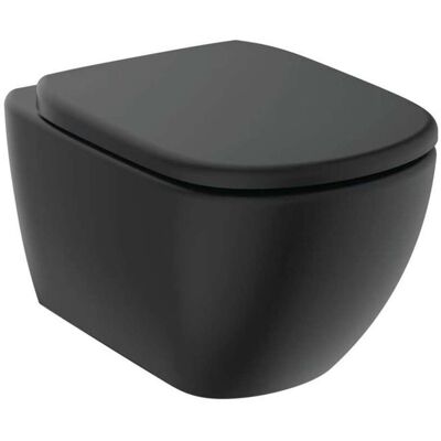 Ideal Standard Tesi Negro Mate Cierre Suave WC - Inodoro Ideal Standard Tesi Negro Mate Cierre Suave WC - Inodoro