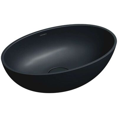 Omnires Shell M+ - Lavabo Sobre Encimera 50x32 Cm, Sin Rebosadero, Sin Orificio Para Grifería, Negro Mate Shell500unblv Omnires Shell M+ - Lavabo Sobre Encimera 50x32 Cm, Sin Rebosadero, Sin Orificio Para Grifería, Negro Mate Shell500unblv