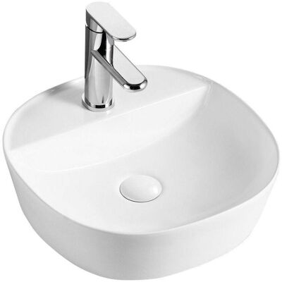 Lavabo Redondo de Porcelana Spin 40CG de Aquore Lavabo Redondo de Porcelana Spin 40CG de Aquore