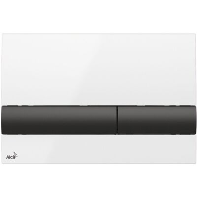 Alcaplast M1710-8 Panel de control Blanco/Negro Doble botón - Inodoro Alcaplast M1710-8 Panel de control Blanco/Negro Doble botón - Inodoro