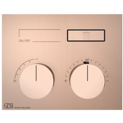 Gessi - HI-FI - Cobre PVD - 1 toma - Termostato Gessi - HI-FI - Cobre PVD - 1 toma - Termostato