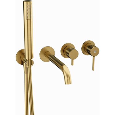 Conjunto Empotrado Bañera Sirio Oro Con Kit - Gme Conjunto Empotrado Bañera Sirio Oro Con Kit - Gme