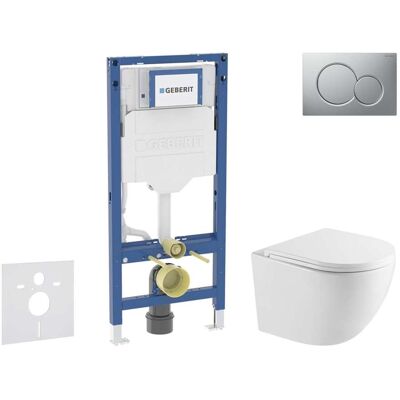 Geberit Duofix - Conjunto De Módulo De Instalación Empotrada, Inodoro Oudee Y Asiento Con Cierre Suave, Botón Sigma01, Cromo Lacado Mate Sani11ca2104 Geberit Duofix - Conjunto De Módulo De Instalación Empotrada, Inodoro Oudee Y Asiento Con Cierre Suave, Botón Sigma01, Cromo Lacado Mate Sani11ca2104