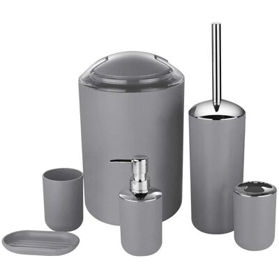 OEM Juego De 6 Piezas Para El Baño (dispensador, Escobilla De Baño, Papelera, Vaso, Jabonera, Portacepillos De Dientes) OEM Juego De 6 Piezas Para El Baño (dispensador, Escobilla De Baño, Papelera, Vaso, Jabonera, Portacepillos De Dientes)