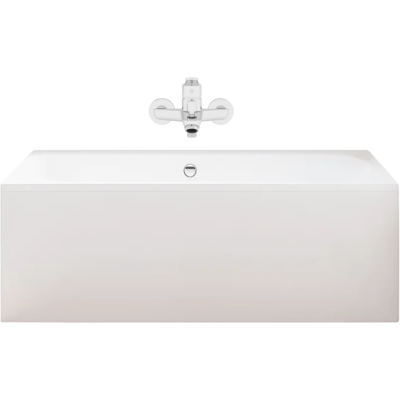 Jacob Delafon - Pack Bañera Recta 170 X 75 Elise + Delantal En Hornacina + Monomando Baño-ducha De Pared Aimé Cromo + Desagüe Jacob Delafon - Pack Bañera Recta 170 X 75 Elise + Delantal En Hornacina + Monomando Baño-ducha De Pared Aimé Cromo + Desagüe