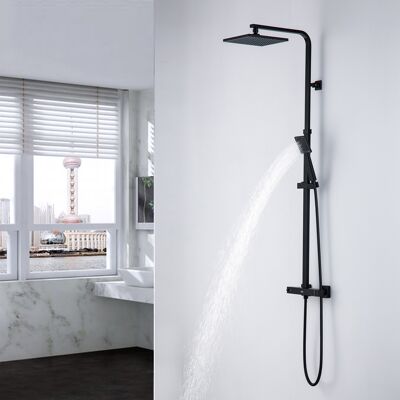 Auralum - Columna Ducha Con Termostática 38℃ Conjunto De Ducha Con Termostática Mezclador, Set De Ducha Con Rociadores De Ducha Y Ducha De Mano, Barra De Ducha Ajustable Auralum - Columna Ducha Con Termostática 38℃ Conjunto De Ducha Con Termostática Mezclador, Set De Ducha Con Rociadores De Ducha Y Ducha De Mano, Barra De Ducha Ajustable