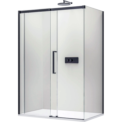 Mampara De Ducha Acristalada, Cabina De Ducha Angular Con Puertas Correderas - 170x70x195cm - Dx906 - Bernstein Mampara De Ducha Acristalada, Cabina De Ducha Angular Con Puertas Correderas - 170x70x195cm - Dx906 - Bernstein