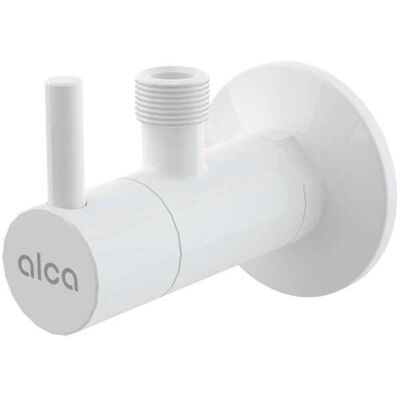 Válvula angular con filtro Alca - 1/2"×3/8" - Blanco Válvula angular con filtro Alca - 1/2"×3/8" - Blanco