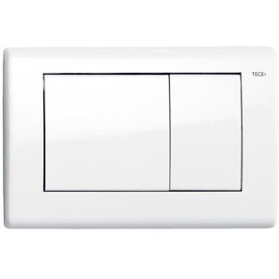 Tece Teceplanus Placa De Accionamiento Para Inodoro Blanco Brillante Tecnología De Doble Descarga, 9240324 Tece Teceplanus Placa De Accionamiento Para Inodoro Blanco Brillante Tecnología De Doble Descarga, 9240324