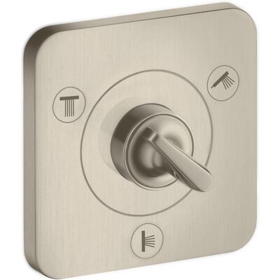 Hansgrohe Axor Citterio E Trio/Quattro Válvula - Níquel Cepillado - Montaje en pared Hansgrohe Axor Citterio E Trio/Quattro Válvula - Níquel Cepillado - Montaje en pared