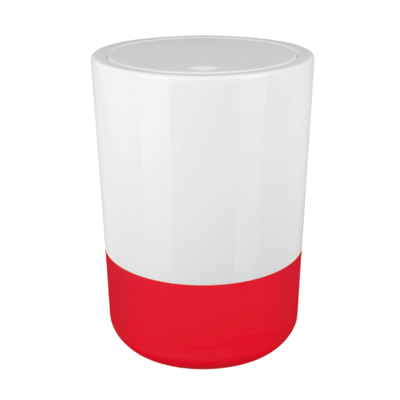 Spirella - MOJI 5L - Rojo/Blanco - Papelera Spirella - MOJI 5L - Rojo/Blanco - Papelera