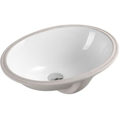 Lavabo Ovalado Aquore 385361 - Porcelana Blanca de Alta Calidad Lavabo Ovalado Aquore 385361 - Porcelana Blanca de Alta Calidad