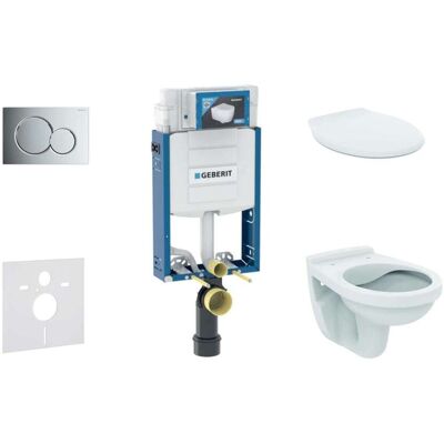 Geberit Kombifix - Conjunto De Módulo De Instalación, Inodoro Alpha Con Asiento, Pulsador De Descarga Sigma01, Cromo Brillante 110.302.00.5 Nr2 Geberit Kombifix - Conjunto De Módulo De Instalación, Inodoro Alpha Con Asiento, Pulsador De Descarga Sigma01, Cromo Brillante 110.302.00.5 Nr2