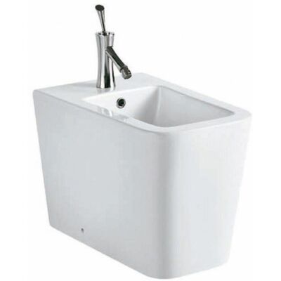 Bidé empotrado cuadrado Pisa - Porcelana sanitaria blanca Bidé empotrado cuadrado Pisa - Porcelana sanitaria blanca