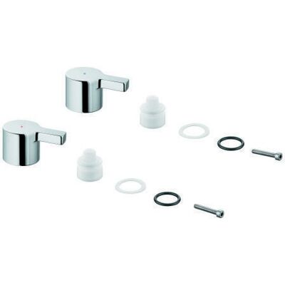 Mango metálico GROHE Lineare azul/rojo - Manijas de grifo Mango metálico GROHE Lineare azul/rojo - Manijas de grifo