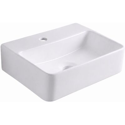 Relaxdays Lavabo 11x37x27 Cm, Con Orificio Grifo, Sin Rebosadero, Cerámica Efecto Loto, Suspendido, Blanco Relaxdays Lavabo 11x37x27 Cm, Con Orificio Grifo, Sin Rebosadero, Cerámica Efecto Loto, Suspendido, Blanco