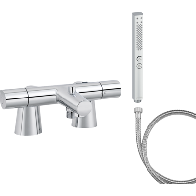 Grifo Monomando De Bañera Jacob Delafon Simone + Ducha De Mano Shift+ Cuadrada + Flexo De Ducha Metálico + Columnas Grifo Monomando De Bañera Jacob Delafon Simone + Ducha De Mano Shift+ Cuadrada + Flexo De Ducha Metálico + Columnas