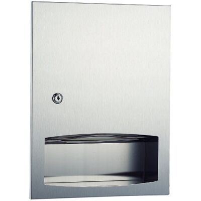 Dispensador de papel toalla Mediclinics DTE0020CS acero inoxidable satinado empotrado Dispensador de papel toalla Mediclinics DTE0020CS acero inoxidable satinado empotrado