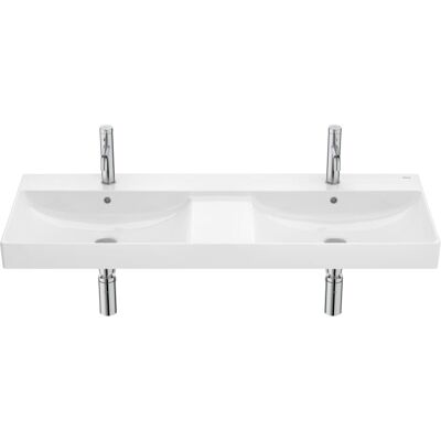 ROCA Lavabo Mural Doble Ona Con Juego Fijación 1200x460 Blanco ROCA Lavabo Mural Doble Ona Con Juego Fijación 1200x460 Blanco